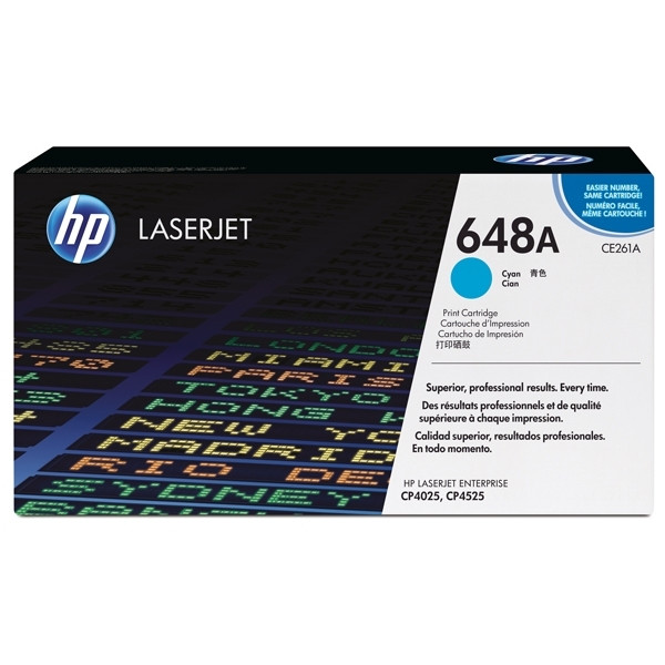 HP 648A (CE261A) toner cyaan (origineel) CE261A 039896 - 1