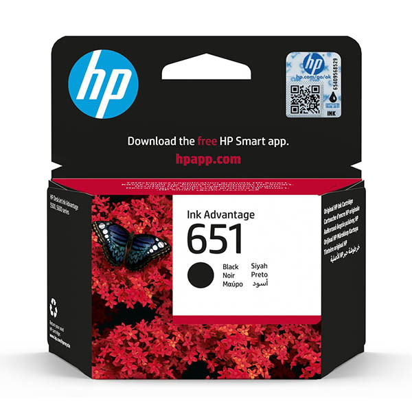 HP 651 (C2P10AE) inktcartridge zwart (origineel) 044550 - 1