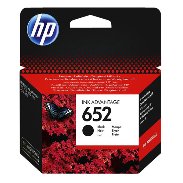 Herdenkings mist dorst HP DeskJet Ink Advantage 3790 HP Deskjet HP Inktpatronen HP 652 (F6V25AE)  inktcartridge zwart (origineel) 123inkt.be