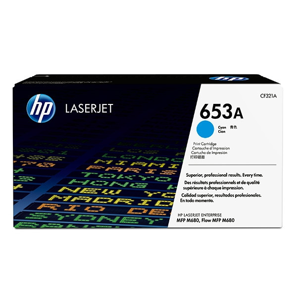 HP 653A (CF321A) toner cyaan (origineel) CF321A 054776 - 1