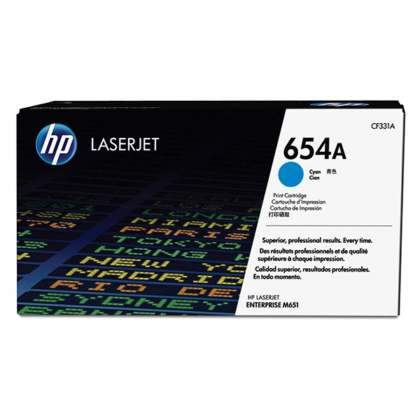 HP 654A (CF331A) toner cyaan (origineel) CF331A 054794 - 1