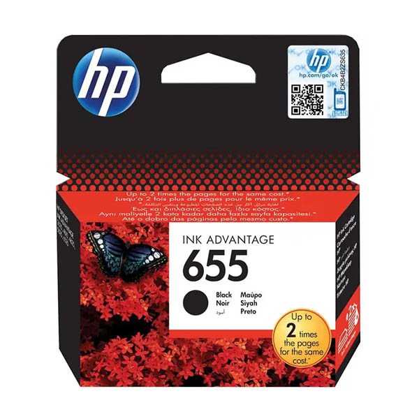 HP 655 (CZ109AE) inktcartridge zwart (origineel) 044216 - 1