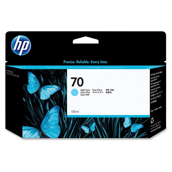 HP 70 (C9390A) inktcartridge licht cyaan (origineel) C9390A 030800 - 1