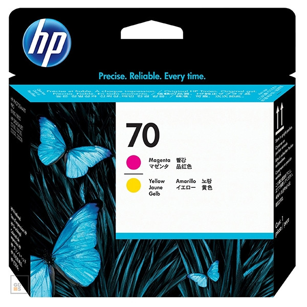 HP 70 (C9406A) printkop magenta en geel (origineel) C9406A 030480 - 1