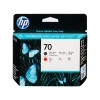 HP 70 (C9409A) printkop mat zwart en rood (origineel) C9409A 030486 - 1