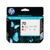 HP 70 (C9409A) printkop mat zwart en rood (origineel)