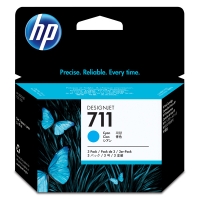 HP 711 (CZ134A) multipack cyaan 3 stuks (origineel) CZ134A 044204