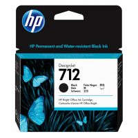 HP 712 (3ED71A) inktcartridge zwart hoge capaciteit (origineel) 3ED71A 093114