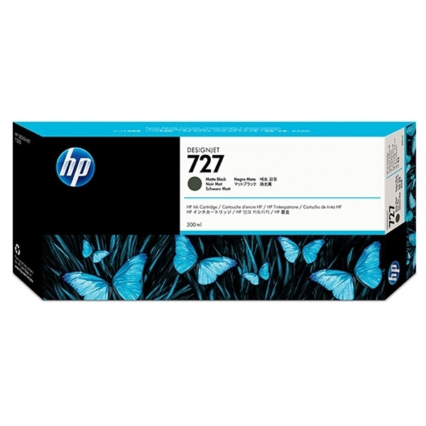 HP 727 (C1Q12A) inktcartridge mat zwart extra hoge capaciteit (origineel) C1Q12A 044324 - 1