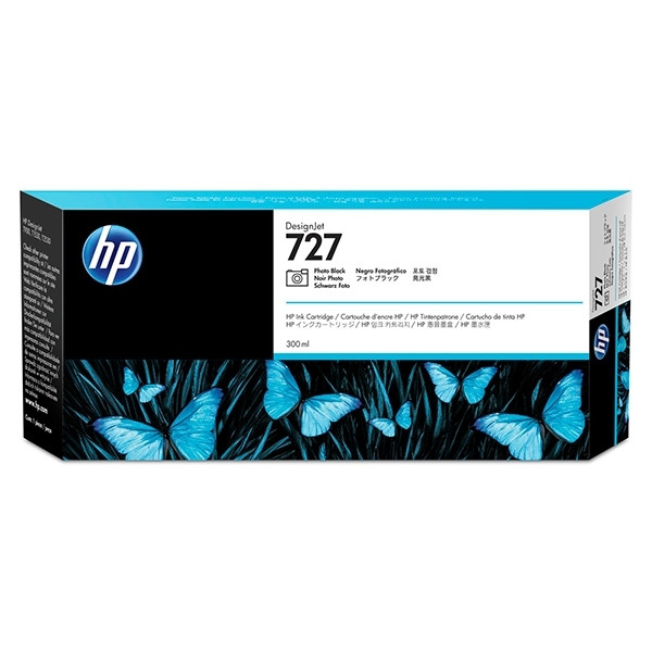 HP 727 (F9J79A) inktcartridge foto zwart extra hoge capaciteit (origineel) F9J79A 044506 - 1