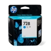 HP 728 (F9J63A) inktcartridge cyaan (origineel) F9J63A 044484