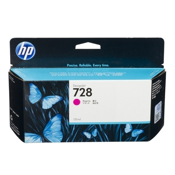 HP 728 (F9J66A) inktcartridge magenta hoge capaciteit (origineel) F9J66A 044492 - 1