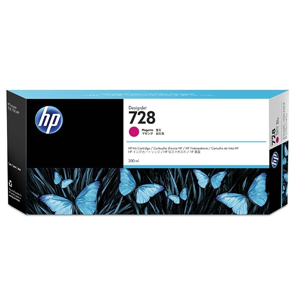 HP 728 (F9K16A) inktcartridge magenta extra hoge capaciteit (origineel) F9K16A 044500 - 1