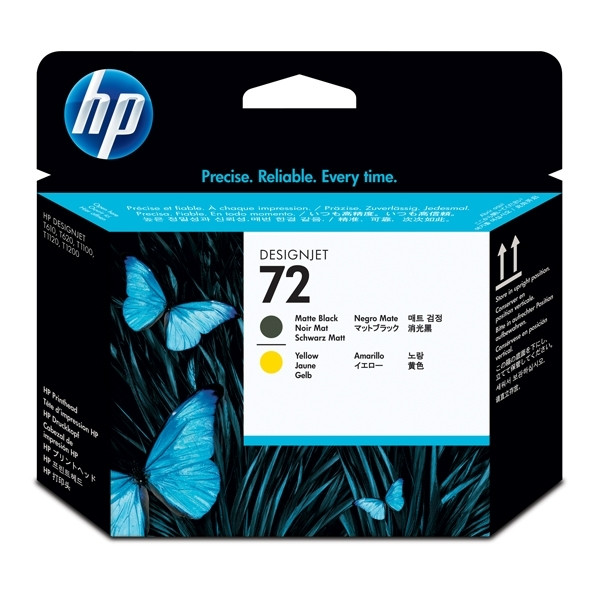 HP 72 (C9384A) printkop mat zwart en geel (origineel) C9384A 030906 - 1