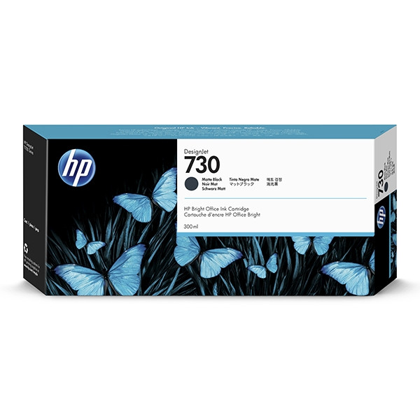 HP 730 (P2V71A) inktcartridge mat zwart hoge capaciteit (origineel) P2V71A 055260 - 1