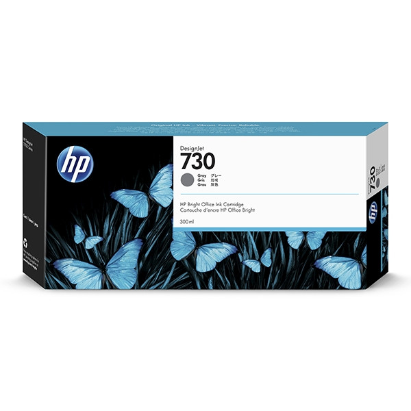 HP 730 (P2V72A) inktcartridge grijs hoge capaciteit (origineel) P2V72A 055270 - 1