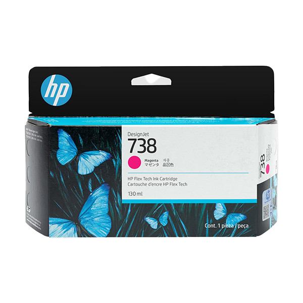 HP 738 (498N6A) inktcartridge magenta (origineel) 498N6A 093282 - 1