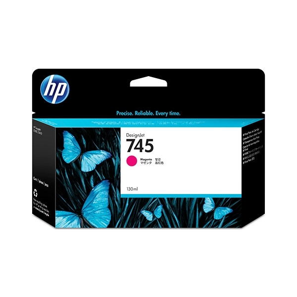 HP 745 (F9J95A) inktcartridge magenta (origineel) F9J95A 055086 - 1