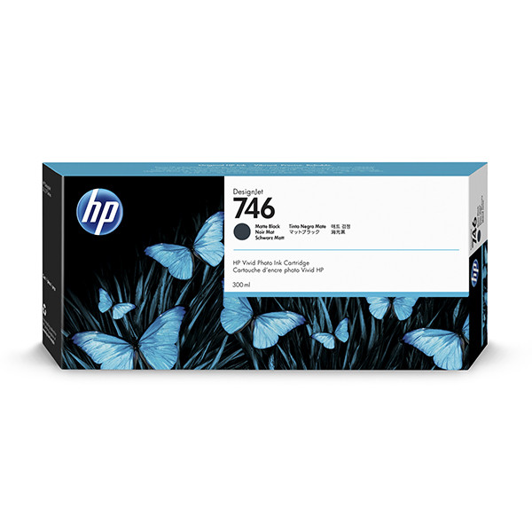 HP 746 (P2V83A) inktcartridge mat zwart (origineel) P2V83A 055334 - 1