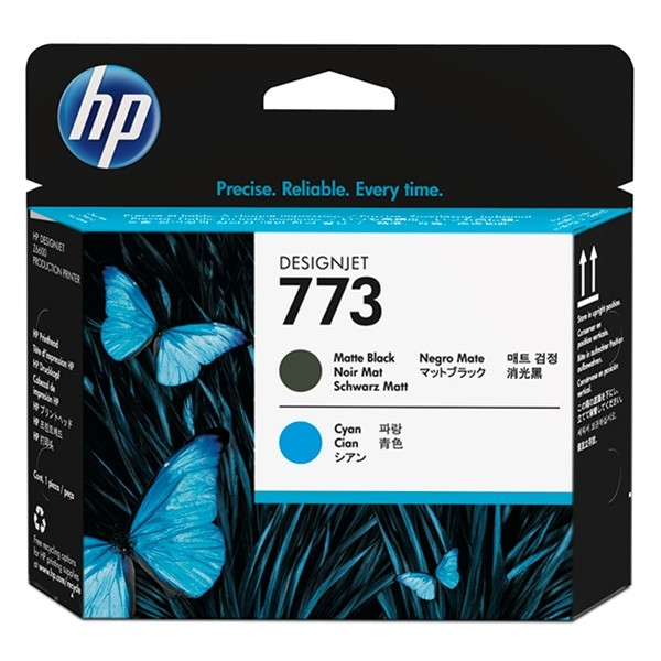 HP 773C (C1Q20A) printkop mat zwart en cyaan (origineel) C1Q20A 044368 - 1