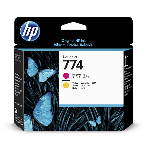 HP 774 (P2V99A) printkop magenta en geel (origineel) P2V99A 055358 - 1