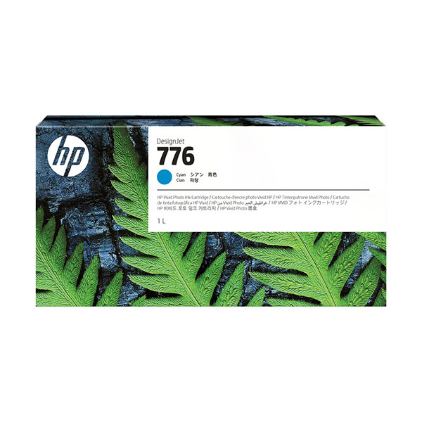 HP 776 (1XB09A) inktcartridge cyaan (origineel) 1XB09A 093266 - 1