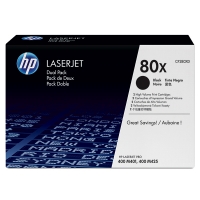 HP 80X (CF280XD) toner zwart hoge capaciteit dubbelpack (origineel) CF280XD 055072