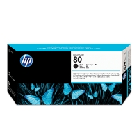 HP 80 (C4820A) printkop zwart en printkopreiniger (origineel) C4820A 031170