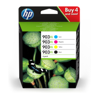 HP 903XL (3HZ51AE) multipack zwart/cyaan/magenta/geel (origineel) 3HZ51AE 160186