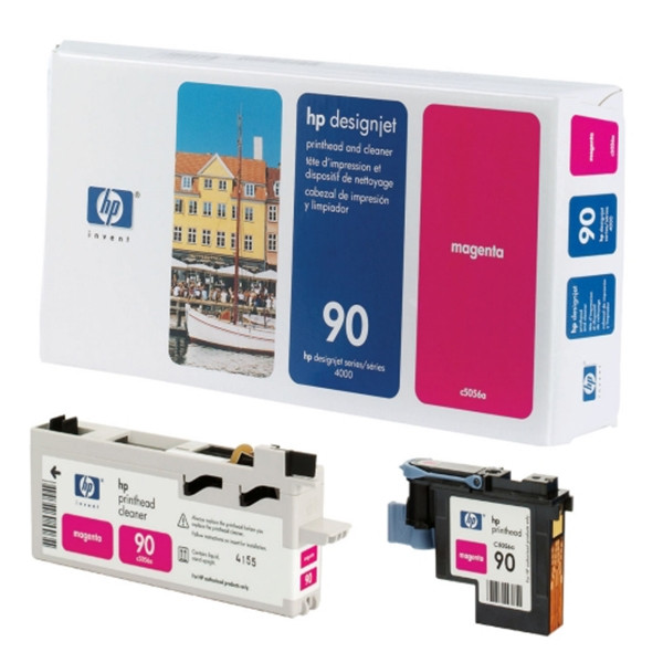 HP 90 (C5056A) printkop en printkopreiniger magenta (origineel) C5056A 030610 - 1