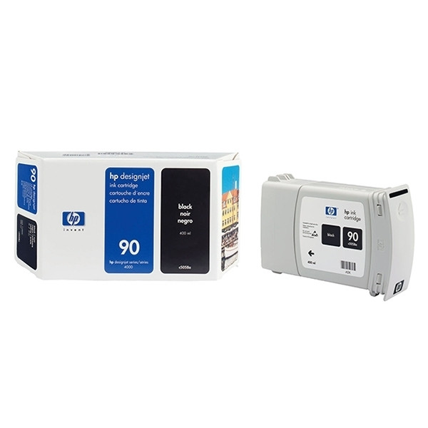 HP 90 (C5058A) inktcartridge zwart (origineel) C5058A 030620 - 1