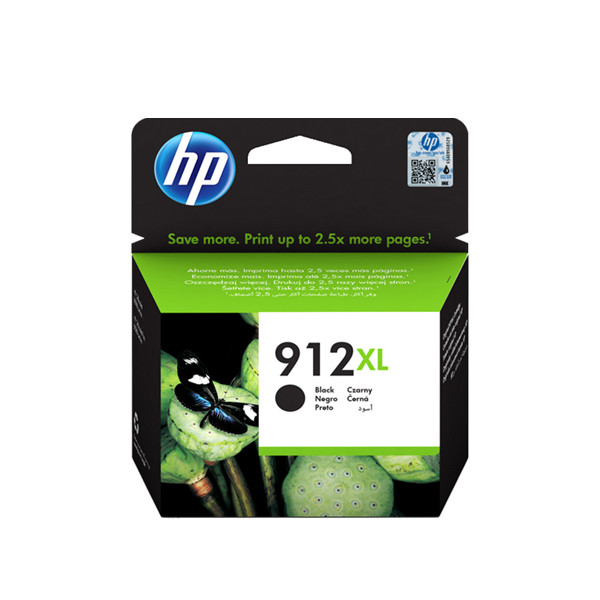 HP 912XL (3YL84AE) inktcartridge zwart hoge capaciteit (origineel) 3YL84AE 055422 - 1