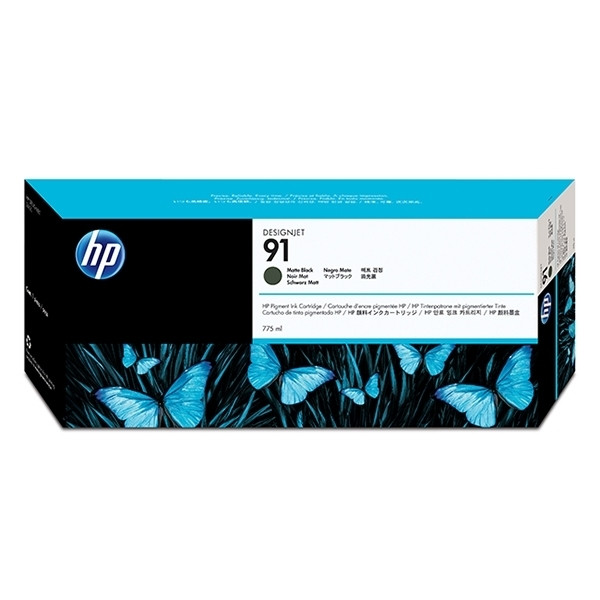 HP 91 (C9464A) inktcartridge mat zwart (origineel) C9464A 030908 - 1