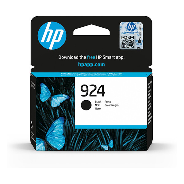 HP 924 (4K0U6NE) inktcartridge zwart (origineel) 4K0U6NE 030974 - 1