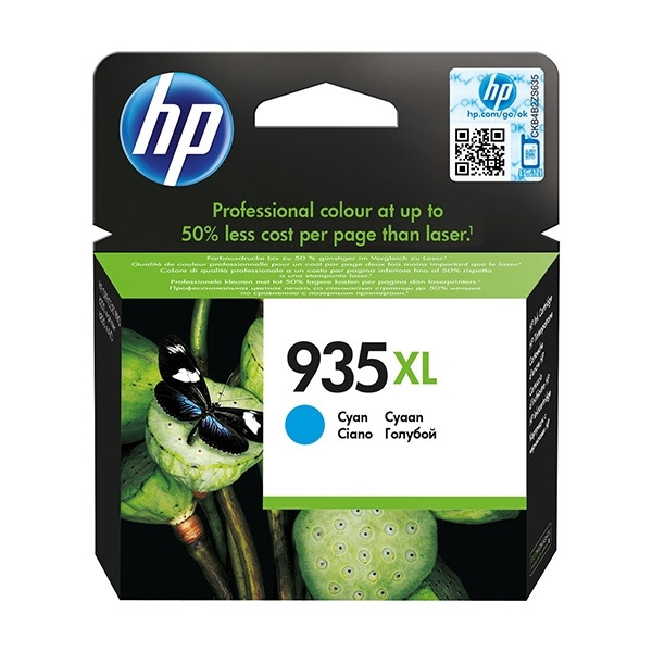 HP 935XL (C2P24AE) inktcartridge cyaan hoge capaciteit (origineel) C2P24AE 044386 - 1