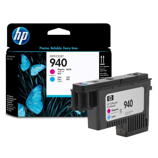 HP 940 (C4901A) printkop cyaan en magenta (origineel) C4901A 044012 - 1