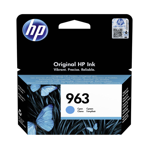 HP 963 (3JA23AE) inktcartridge cyaan (origineel) 3JA23AE 055376 - 1