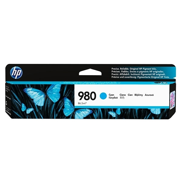 HP 980 (D8J07A) inktcartridge cyaan (origineel) D8J07A 044346 - 1