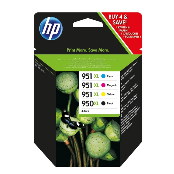 HP C2P43AE multipack zwart/cyaan/magenta/geel (origineel) C2P43AE 044330 - 1