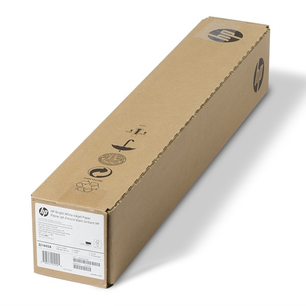 HP Q1445A Bright White Inkjet Paper roll 594 mm (23 inch) x 45,7 m (90 g/m²) Q1445A 151014 - 1