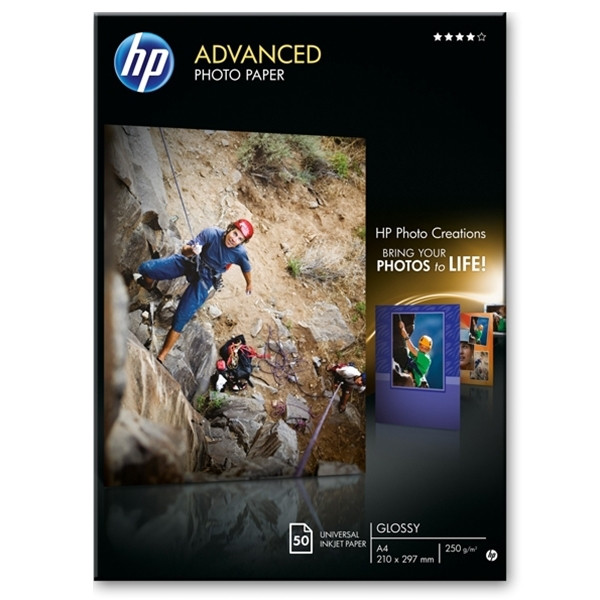 HP Q8698A advanced photo paper glossy 250 g/m² A4 (50 vellen) Q8698A 064842 - 1