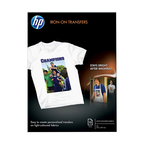 HP T-shirt transfers A4 (12 vellen) C6050A 064994 - 1