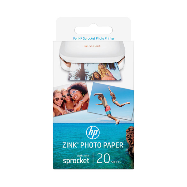 HP W4Z13A ZINK Sprocket fotopapier zelfklevend 5 x 7,6 cm (20 vellen) W4Z13A 151131 - 1