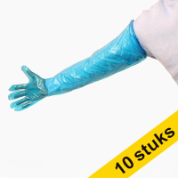 Aanbieding: 10x HY@PRO LDPE handschoenen standaardmaat poedervrij (8,90 gram, 90 cm, 100 stuks)