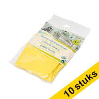 Aanbieding: 10x HY@PRO Latex huishoudhandschoenen L geel (1 paar, 60 gram) SHY00315