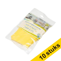 Aanbieding: 10x HY@PRO Latex huishoudhandschoenen M geel (1 paar, 60 gram) SHY00313