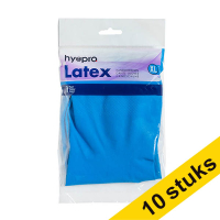 Aanbieding: 10x HY@PRO Latex huishoudhandschoenen XXL blauw (1 paar, 45 gram) SHY00301