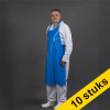 Aanbieding: 10x HY@PRO PE-schort effen blauw (50 stuks - 80 x 136 cm - 50µ) SHY00628 - 1