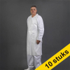 Aanbieding: 10x HY@PRO PE-schort gewafeld wit (50 stuks - 80 x 125 + 3 cm - 35µ) SHY00570 - 1