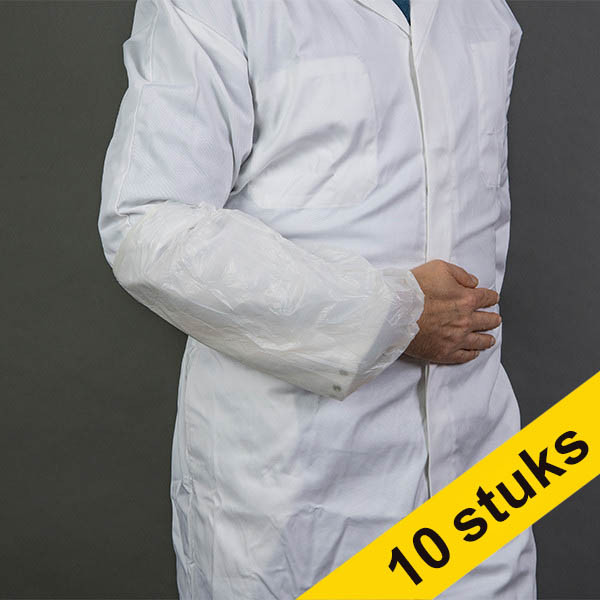 Aanbieding: 10x HY@PRO PE mouwovertrek machinemade wit 3 gram (100 stuks) SHY00528 Aanbieding: 10x HY@PRO PE mouwovertrek machinemade wit 3 gram (100 stuks) SHY00528 - 1